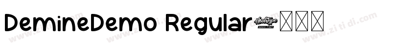 DemineDemo Regular字体转换